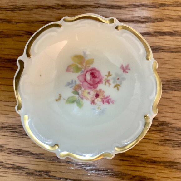 Edelstein Trinket Dishes Bavaria Rose Gold Petit Four / BonBon Dishes Set of 6 - Picture 3 of 7